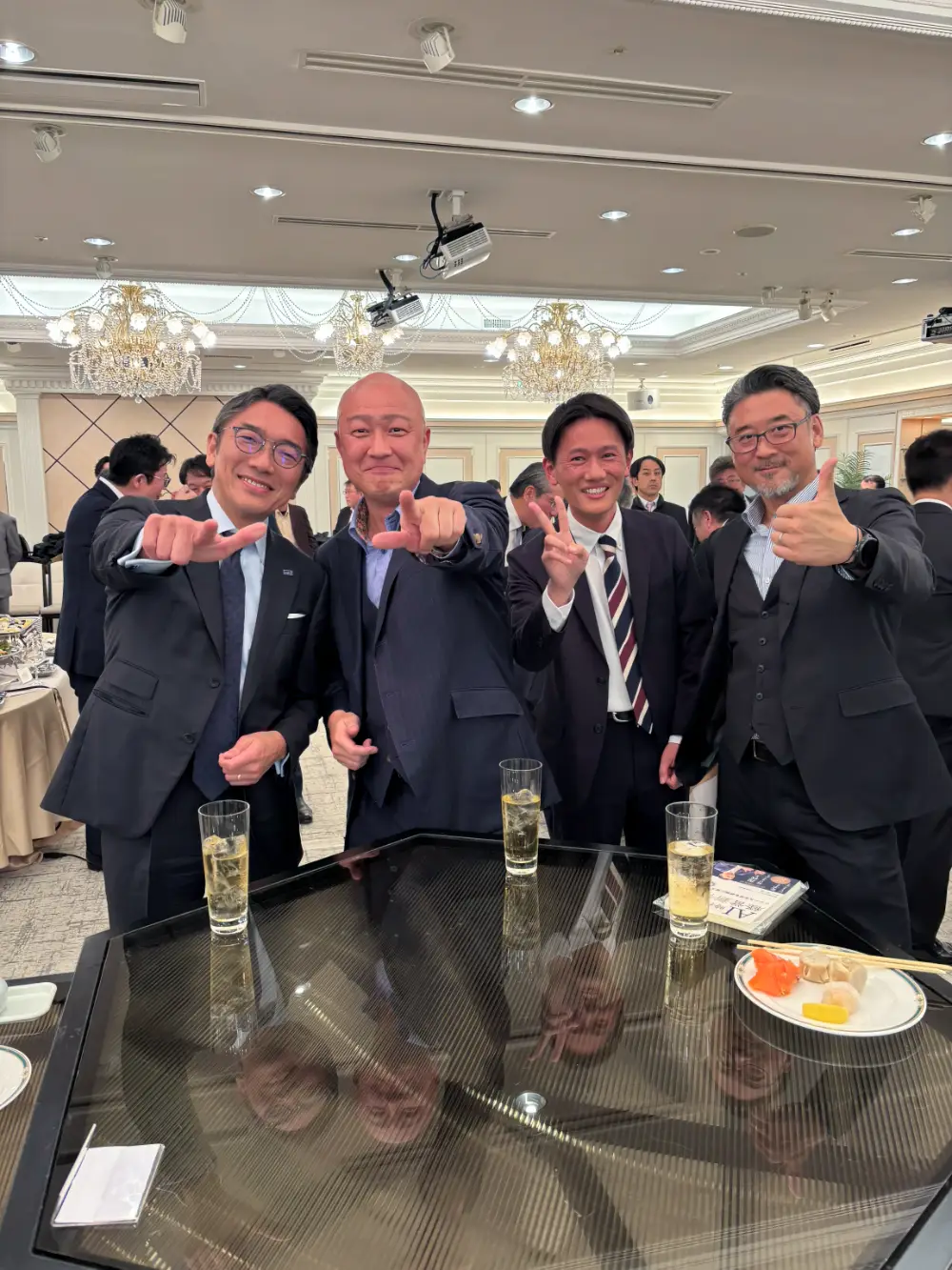 AIG辻村取締役、NEXT三ヶ尻社長、AIG松岡エグゼクティブソリシター、サクセス池上